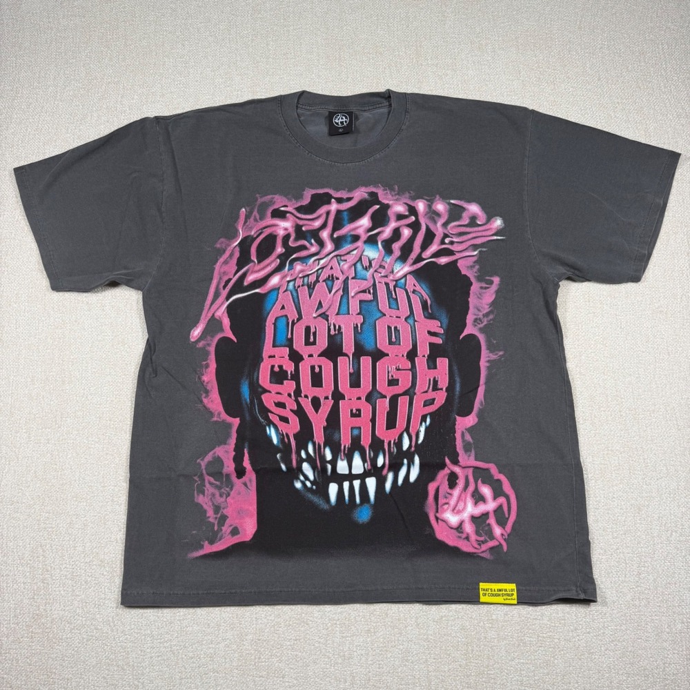Lost Hills x Thats A Awful Lot Of Cough Syrup Desto Dubb Graphic T-Shirt Mens L